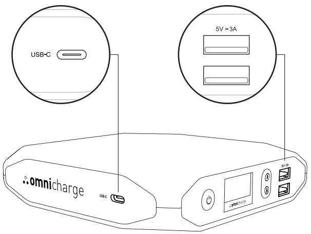 Hubモードの使用方法 Omnicharge